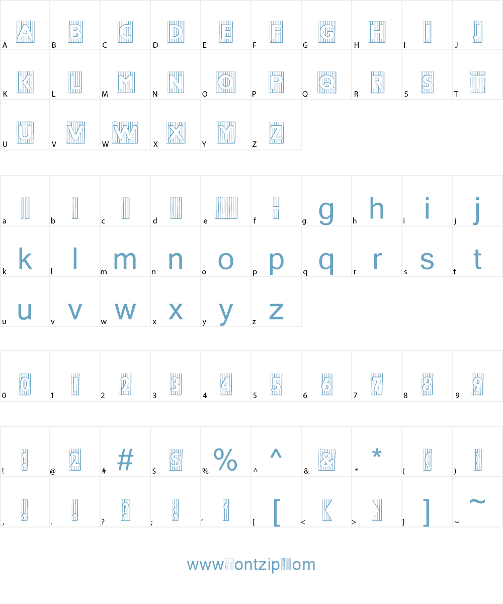 BadBaltimore Beveled Font Character